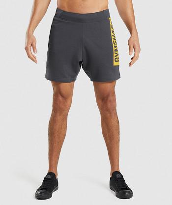 Pantalones Cortos Gymshark Bold Hombre Negras Gris | CO 3849GSO